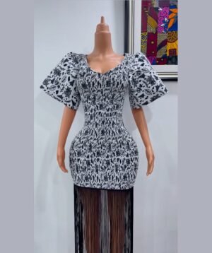 White Ankara Gown