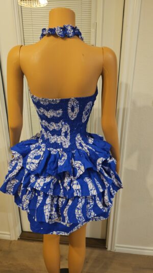 Peace in every step 💙✨ The Amani Royal Blue Cap Gown is smokey Ankara elegance with a calm, regal presence.