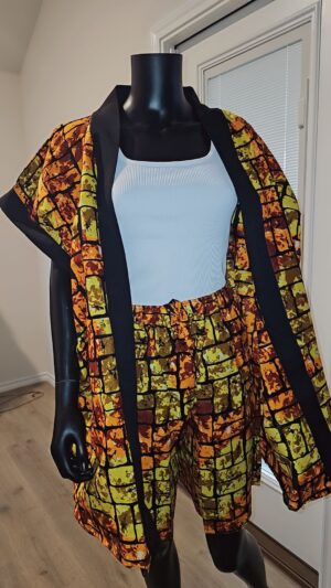 Kente Essence Ankara Short Set ✨🌍